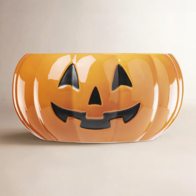 Pumpkin Porcelain Nut Bowl