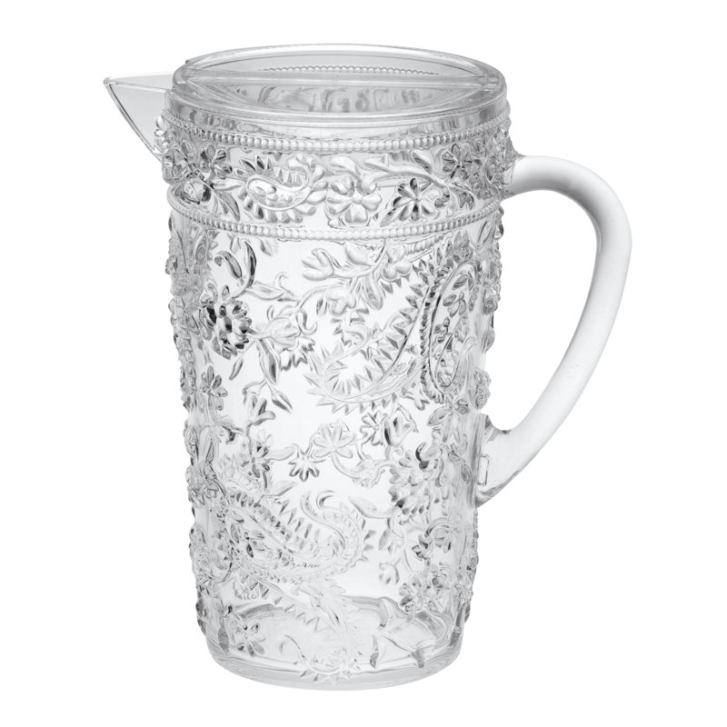 Set of Six Clear Acrylic Pitcher
