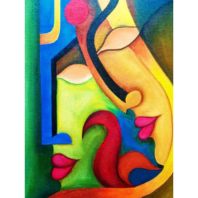 Pranay - L'affection | Acrylique sur toile | Par Kashiram Kharde