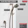 3-Spray Hand Shower with Slide Bar, Handheld Shower Head, Slide Bar Hand Shower 2.5 GPM