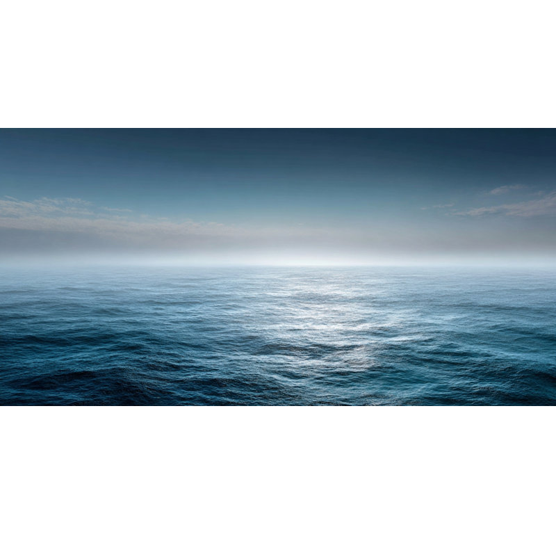 «Open Sea Stillness», art mural sur toile tendue, H 27,5 po x l 55 po x P 1,5 po