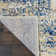 Burnie Oriental Blue/Ivory Area Rug
