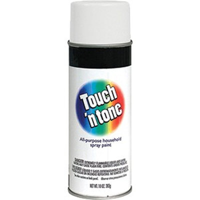 Derusto 55280830 12Oz Flat White Touch 'N Tone All Purpose Spray Paint-1PK