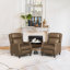 Fauteuil inclinable en cuir véritable Doersten Lange-1510656777