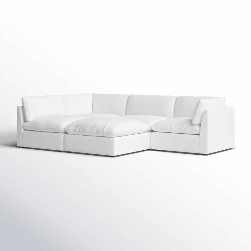 Dome 5 - Piece Modular Upholstered Chaise L-Sectional