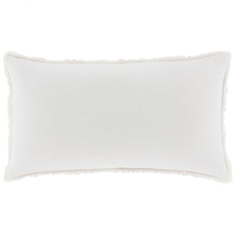Faye Linen Sham, King, Dove White