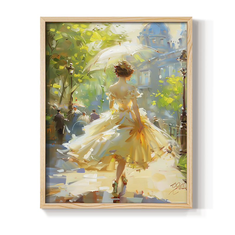 «WOMEN Series DCCXC III», reproduction encadrée - bois massif, Naturel, H 11 po x l 9 po