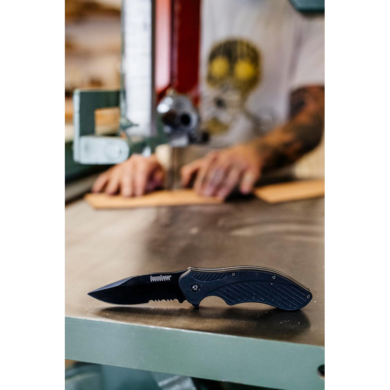 Kershaw Clash Black Serrated Pocketknife