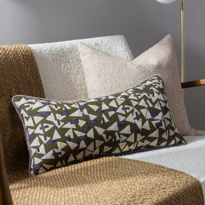 Geometric Rectangular Throw Cushion