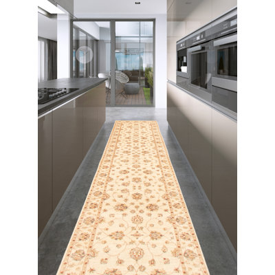 Tapis crème Peshawar Oushak 2 pi 7 po x 11 pi 9 po