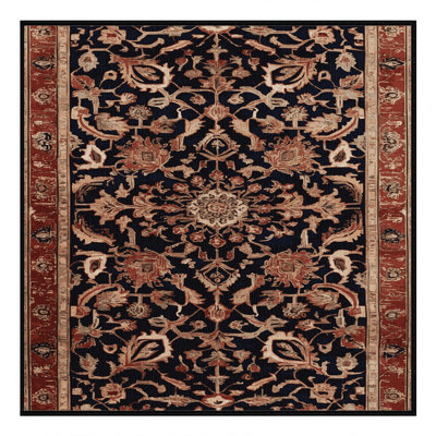Machine Washable Turkish Brown Area Rug