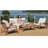 Outdoor Conversation Furniture Set with Wood Pattern