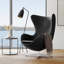 35.4" Finola Top Grain Leather Accent Chair-812703146