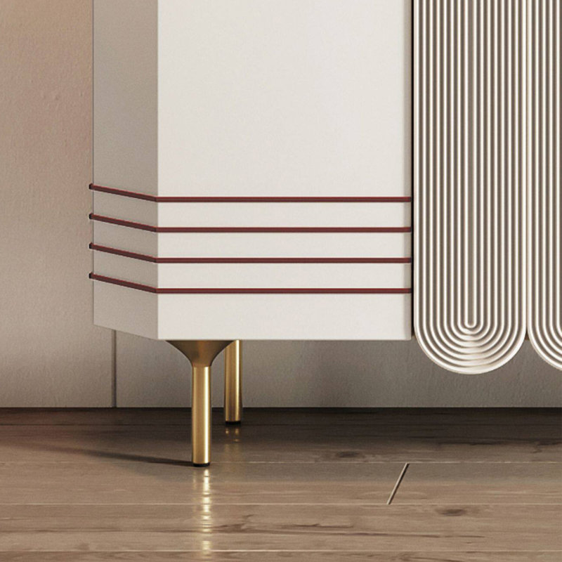 Modern Sintered Stone Design-oriented Sideboard, 35.43" H x 55.12" W x 15.75" D