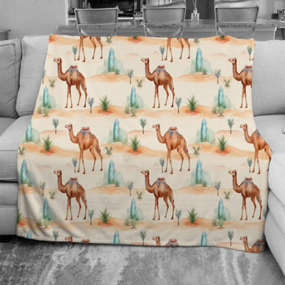  Couverture polaire Camel