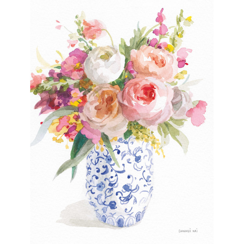 «Sunday Bouquet I», reproduction sur toile tendue, H 24 po x l 18 po