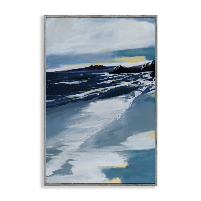 «Shoreline At Day Break», estampe numérique, design par A. Fitzsimmons, Estampe numérique Farmhouse, H 30 po x l 20 po