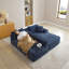 Canapé modulaire de 105 po, canapé modulaire Cloud avec assise profonde, canapé modulaire moderne en L avec méridienne, fauteuils rembourrés pour la chambre du salon, sans assemblage, (BLEU)