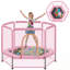 Trampoline avec filet de sécurité et balles-126757075