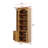 Busby 90.3'' Tall Corner Bookcase With Cabinet Doors, 2 Top Spotlights And 3-Color Lighting-74966088