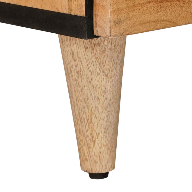  Highboard With Drawer With Storage With Door Solid Mango Wood Cabinet