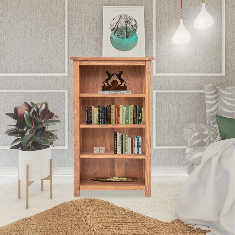 Venice 120 cm H Standard Bookcase, (4 Shelves) 120cm H x 70cm W x 25cm D, Wood