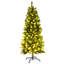 Arbre de Noël artificiel pin vert avec lumières claires/blanches-1439376883