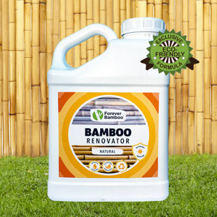 Formule exclusive Forever Bamboo Renovator, solution de restauration de bambou écologique à base d'eau et de protection contre les rayons UV, teinture naturelle, 1 gallon