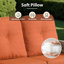 Ensemble de mobilier d'extérieur pour patio avec coussins Pe Wicker-108137262