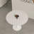 31.5" White Round Dining Table