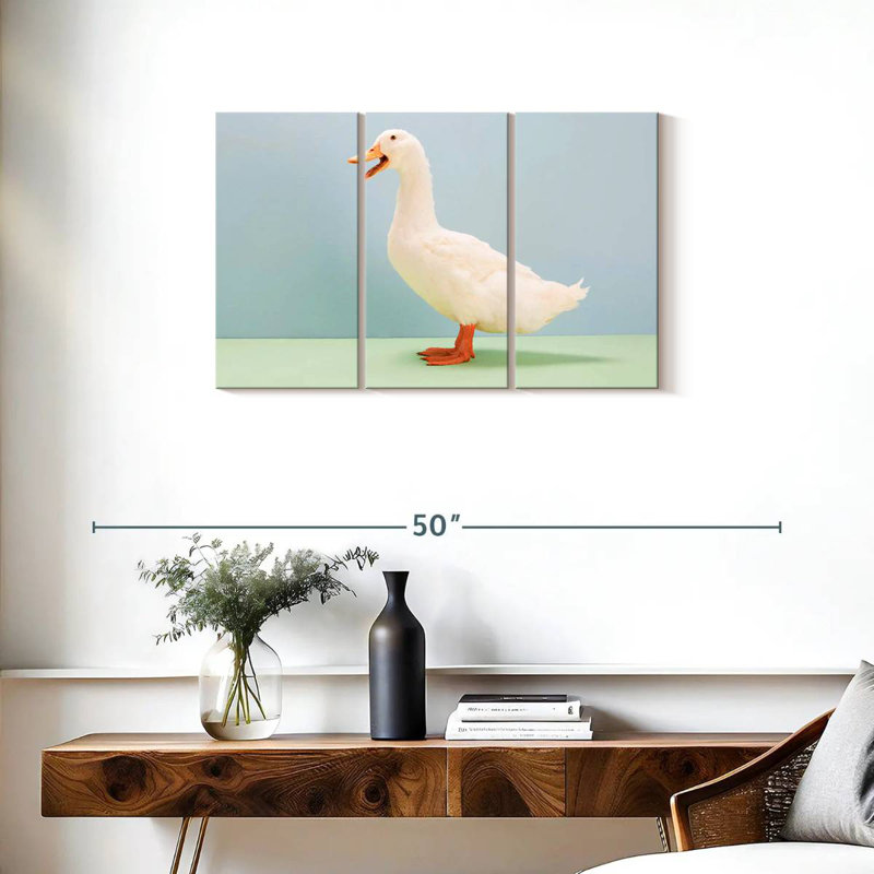 Canard blanc Brampt, H 20 po x l 33 po