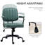Chaise de bureau verte, avec hauteur et inclinaison réglables