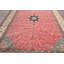 Tapis unique en laine noué à la main de couleur framboise / ivoire 9 pi x 13 pi Mishonda
