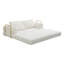  Canapé-lit convertible 5-en-1 - aucun assemblage requis, canapé-lit surdimensionné de 78,7 po, canapé sans os sans cadre et housses en velours côtelé lavables amovibles, avec 2 coussins, beige-1530584358
