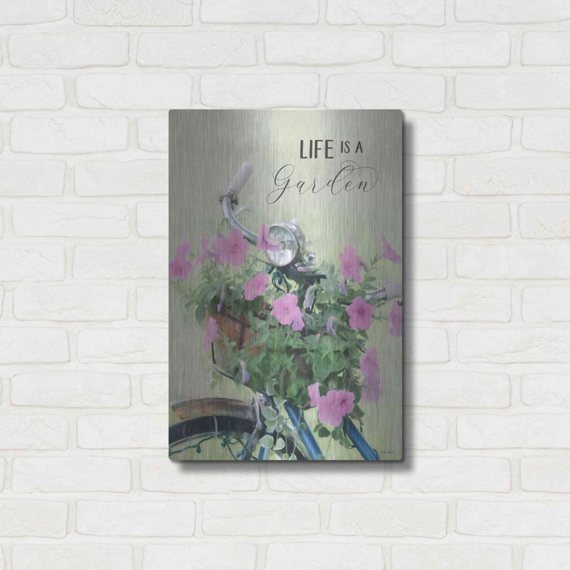 «Life Is A Garden» par Lori Deiter, H 24 po x l 16 po