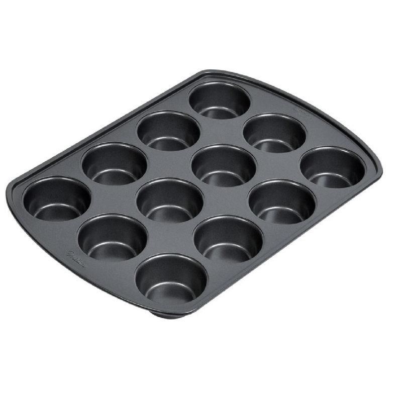 Wilton 191002982 Perfect Results Nonstick 12-Cup Muffin Pan