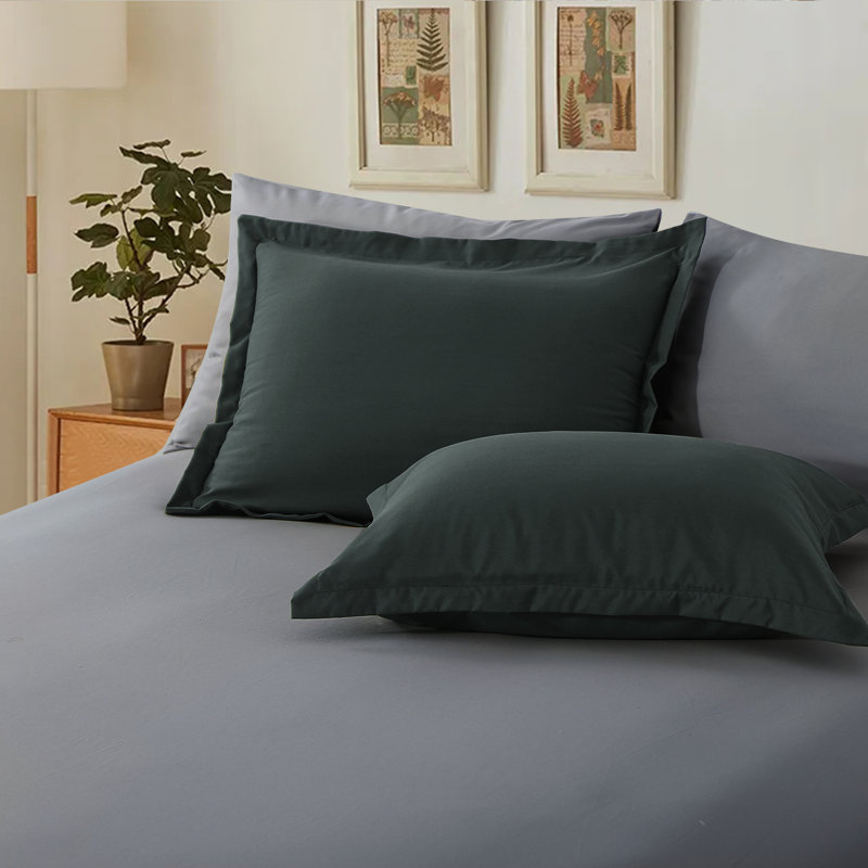 5/7 Piece Microfiber Bed-In-A-Bag Comforter Set , King Comforter + 6 Additional Pieces, Dark Gray/Light Gray