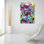 «Winter Purple» par Emily Weil, art mural en verre acrylique