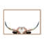 Nature Inspired Peeking Longhorn Cow by  - Picture Frame Photograph on Paper-81388113-131284591-131286416