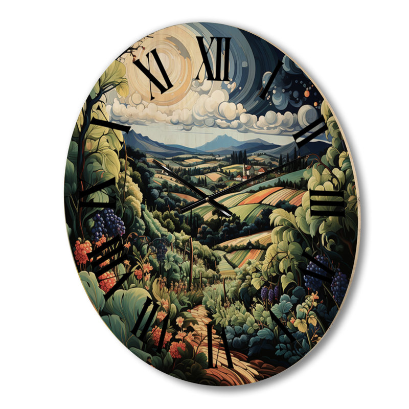 Horloge murale en bois, Moyenne