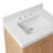 Aula 30" Bathroom Vanity with 2" Thassos White Quartz Countertop-244272754