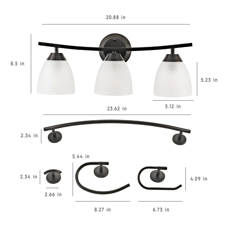 Denali 3 - Light Dimmable Vanity Light
