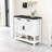 Farmhouse Entryway Table With 2-Door Cabinet & 2 Drawers-1870809181