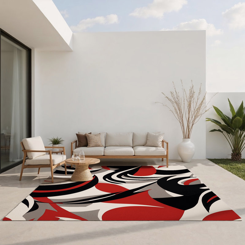 Celestial Fragment Indoor And Outdoor Area Rug, Rectangle 9' x 12'