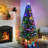 6' Tall Douglas Fir Pre-Lit Artificial Christmas Tree With Realistic Branches, 24 Multi-Colour LED Lights, Fibre Optics And 230 Tips