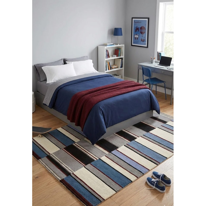 Performance Wool Striped Indoor Rug