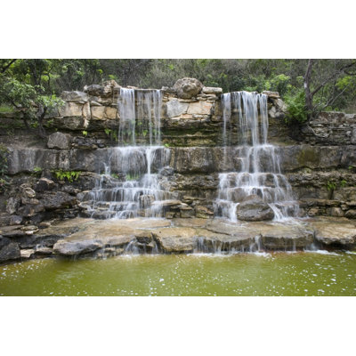 Double Waterfall - Wrapped Canvas Print