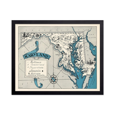 Carte illustrée du Maryland