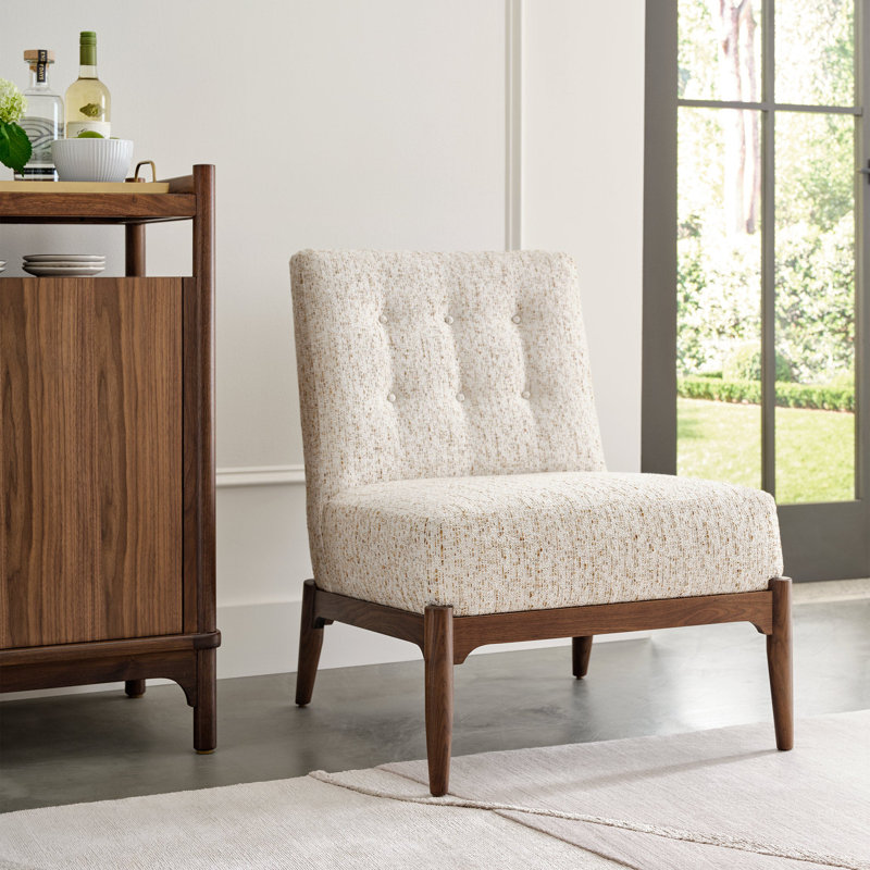 Walnut Grove Upholstered Slipper Chair