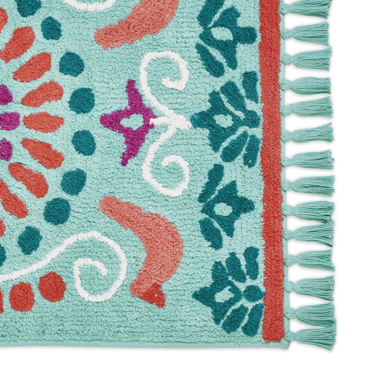 Tapis pour salle de bain Mazie Medallion